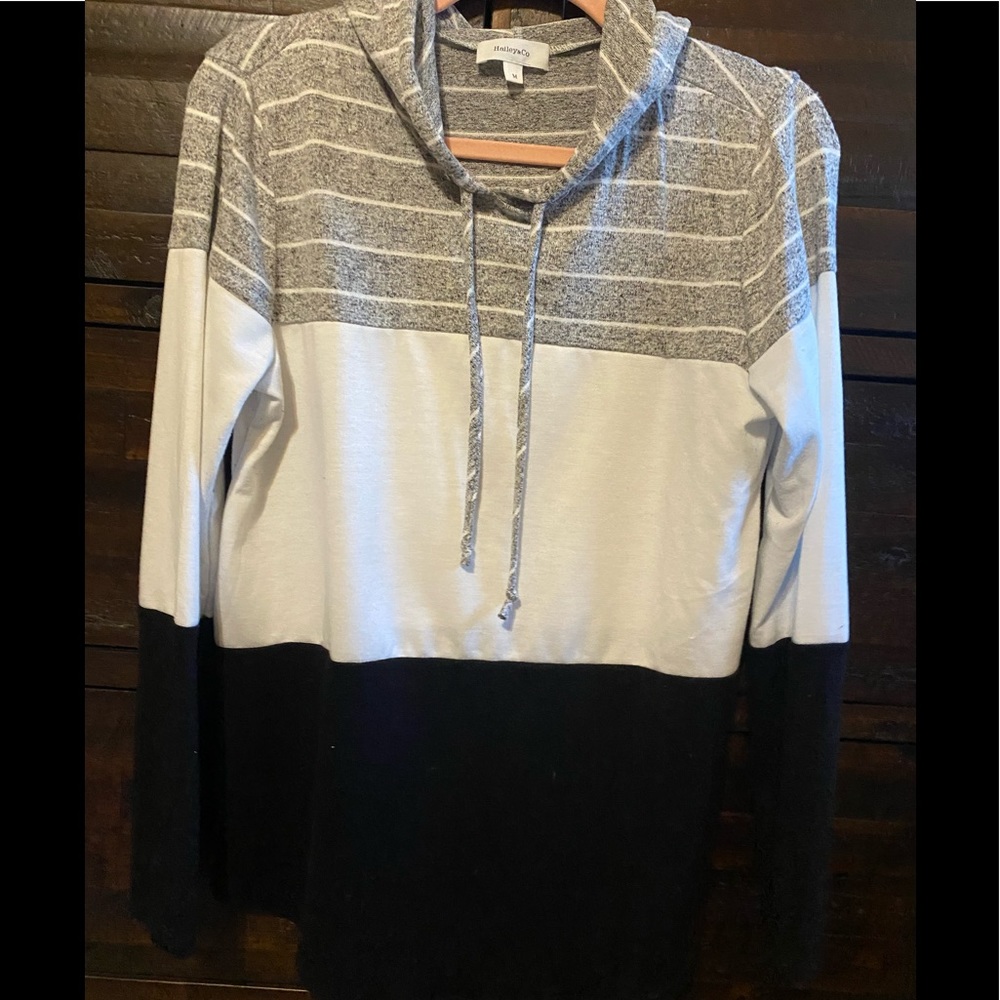 Color block hoodie